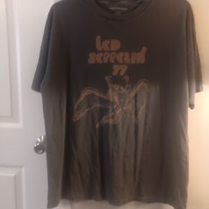 American Eagle Outfitters Led Zeppelin Graphic Tee - Dark Gray